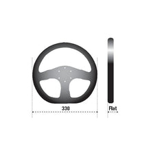 Load image into Gallery viewer, Sparco L360 Racing Steering Wheel, Black Leather (015TRGL1TUV)