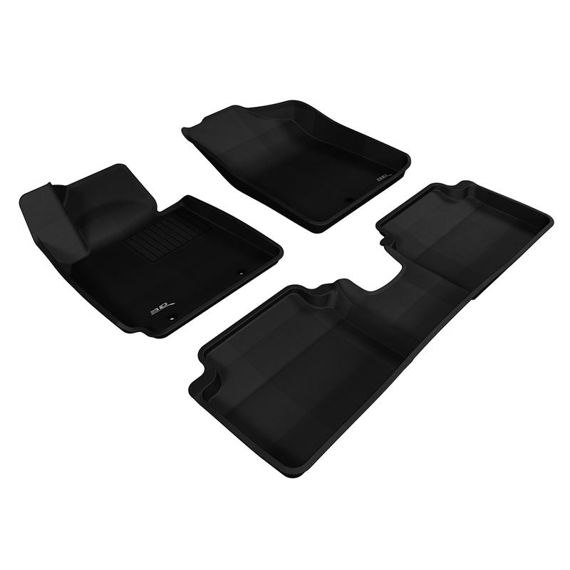 3D Maxpider KAGU Floor Mat, BLACK, 1ST ROW/2ND ROW (L1HY02401509)