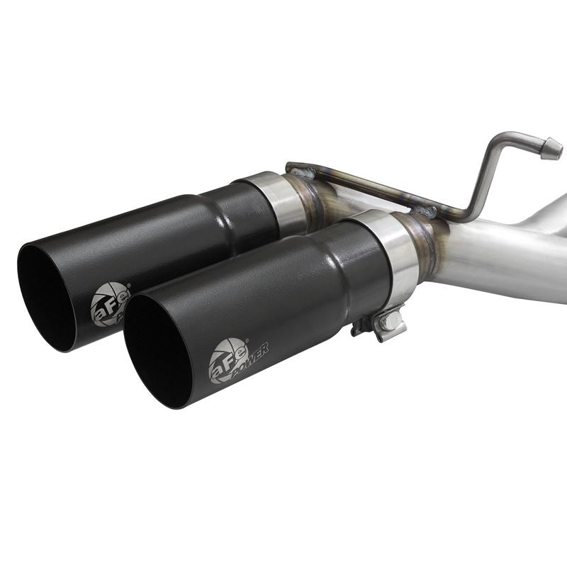 aFe Rebel Series 3 IN to 2-1/2 IN 409 Stainless Steel Cat-Back Exhaust w/Black Tip for 2021-2021 Ford F-150(49-43128-B)