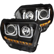 Load image into Gallery viewer, ANZO USA 2014-2015 Toyota Tundra Projector Headlights w/ U-Bar Black w/ DRL (111326)