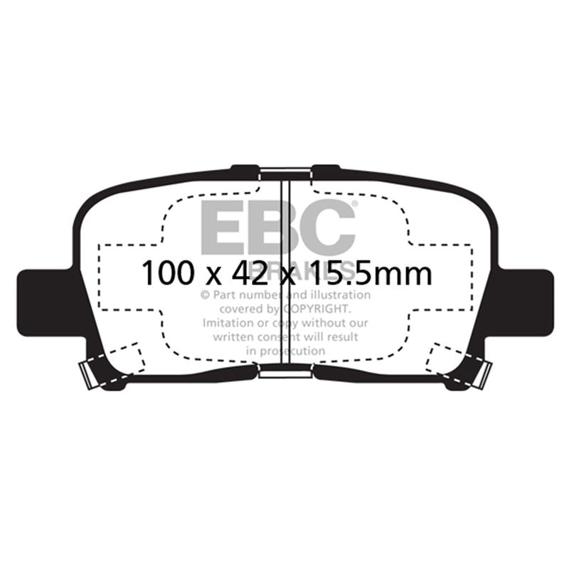 EBC Yellowstuff Street And Track Brake Pads (DP41662R)