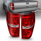 ANZO USA Tail Light Assembly Red/Clear Lens w/o Bulb Pair (311299)