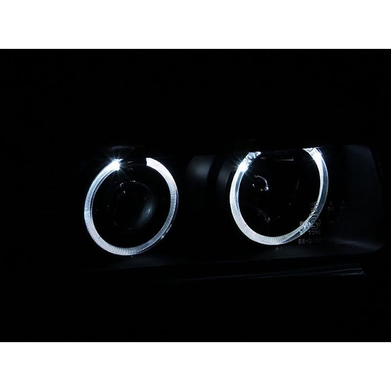 ANZO USA 1992-1998 BMW 3 Series E36 Projector Headlights w/ Halo Black (CCFL) G2 (121011)