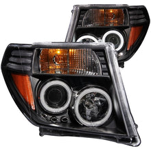 Load image into Gallery viewer, ANZO USA 2005-2008 Nissan Frontier Projector Headlights w/ Halo Black (111111)