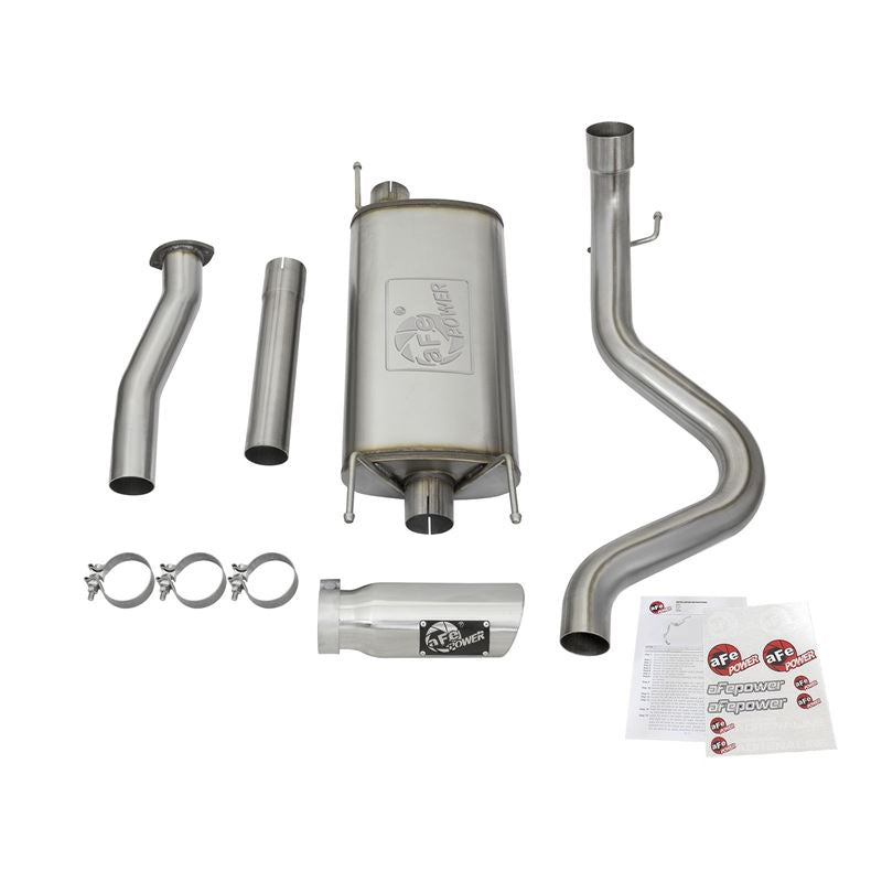 aFe MACH Force-Xp 3 IN 409 Stainless Steel Cat-Back Exhaust System w/Polished Tip (49-46026-P)