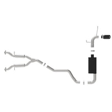 Load image into Gallery viewer, aFe MACH Force-Xp 2-1/2 IN to 3 IN 304 Stainless Steel Cat-Back Exhaust w/ Black Tip (49-38078-B)