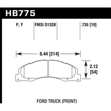 Load image into Gallery viewer, Hawk Performance Super Duty Brake Pads (HB775P.735)