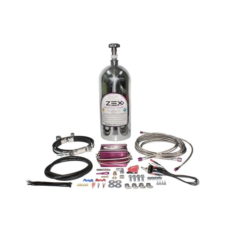 ZEX Dry Nitrous System with Polished Bottle for 1992-2000 Honda Prelude (82011P)