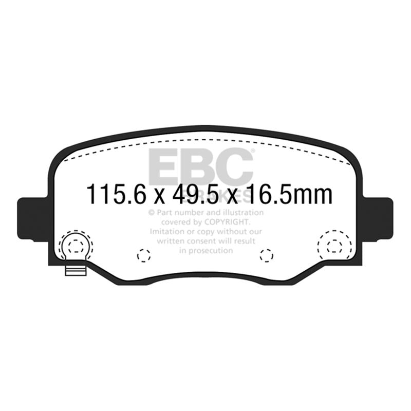 EBC Greenstuff 2000 Series Sport Brake Pads (DP23031)