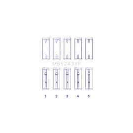 King Engine Bearings Main Bearing Set for 1993-1996 Nissan Tsuru (MB5243XP STDX)