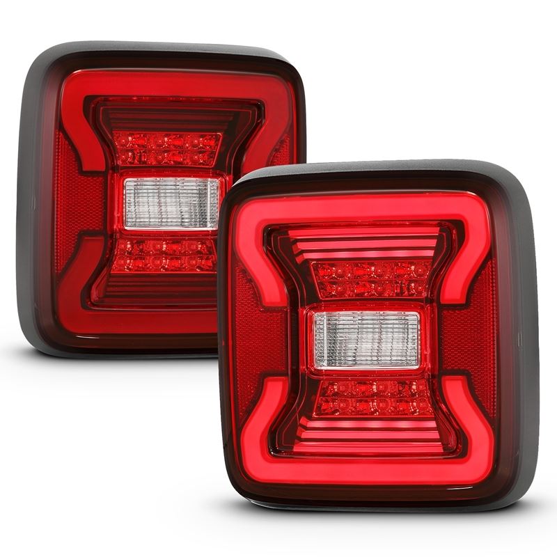 ANZO USA Tail Light Assembly LED Red/Clear Lens Pair (311295)