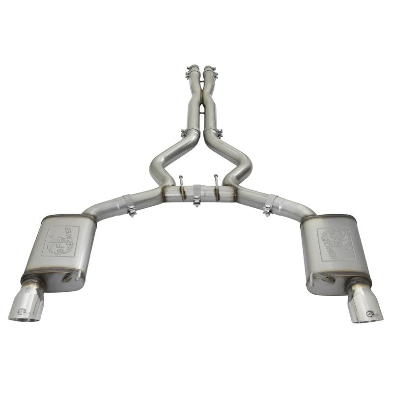 aFe MACH Force-Xp 3 IN 304 Stainless Steel Cat-Back Exhaust System w/Polished Tip (49-33072-1P)