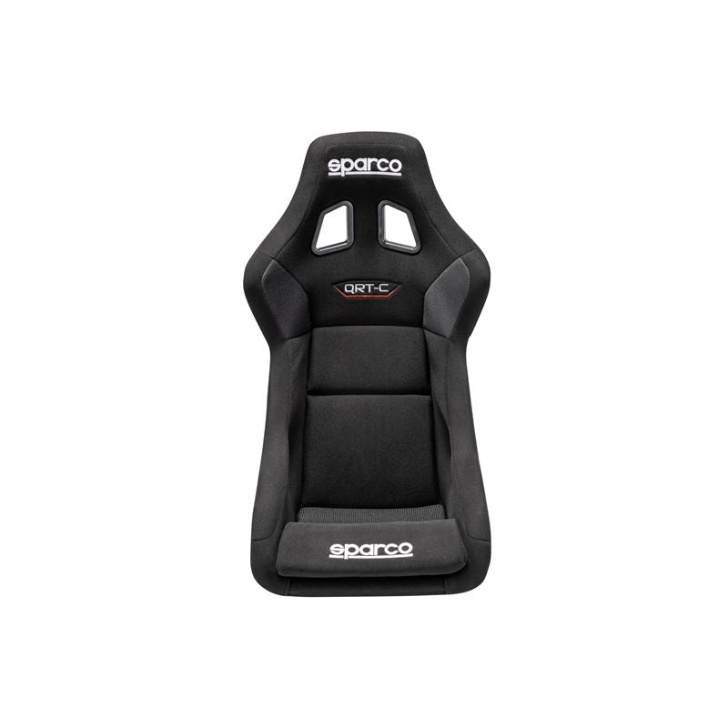 Sparco QRT-C Racing Seats, Black/Black Cloth with Black Stitch (008025ZNR)