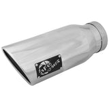 aFe MACH Force-Xp 304 Stainless Steel Clamp-on Exhaust Tip Polished Left Side Exit (49T40602-P15)