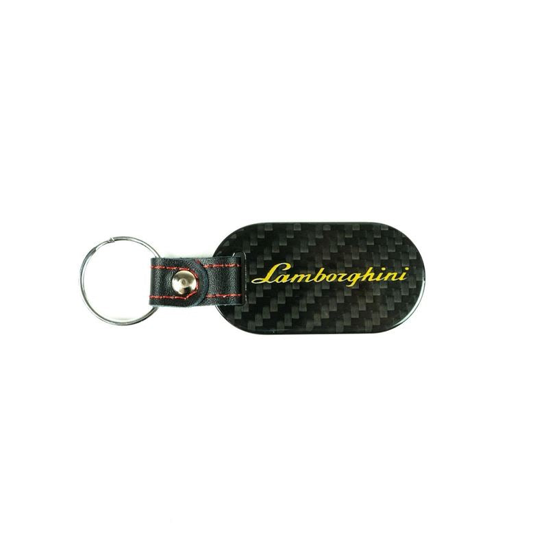 Fabspeed Lamborghini Shield and Script Carbon Fiber Keyring (FS-CF-CKR-LAMSS)