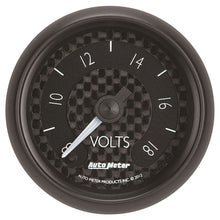 Load image into Gallery viewer, AutoMeter GT Series 52mm Full Sweep Electronic 8-18 Volts Voltmeter (8091)