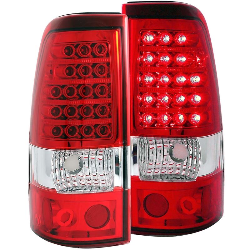 ANZO USA 2003-2006 Chevrolet Silverado 1500 LED Taillights Red/Clear (311007)