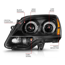 Load image into Gallery viewer, ANZO USA Projector Headlight Set for 2007-2012 GMC Acadia (111530)