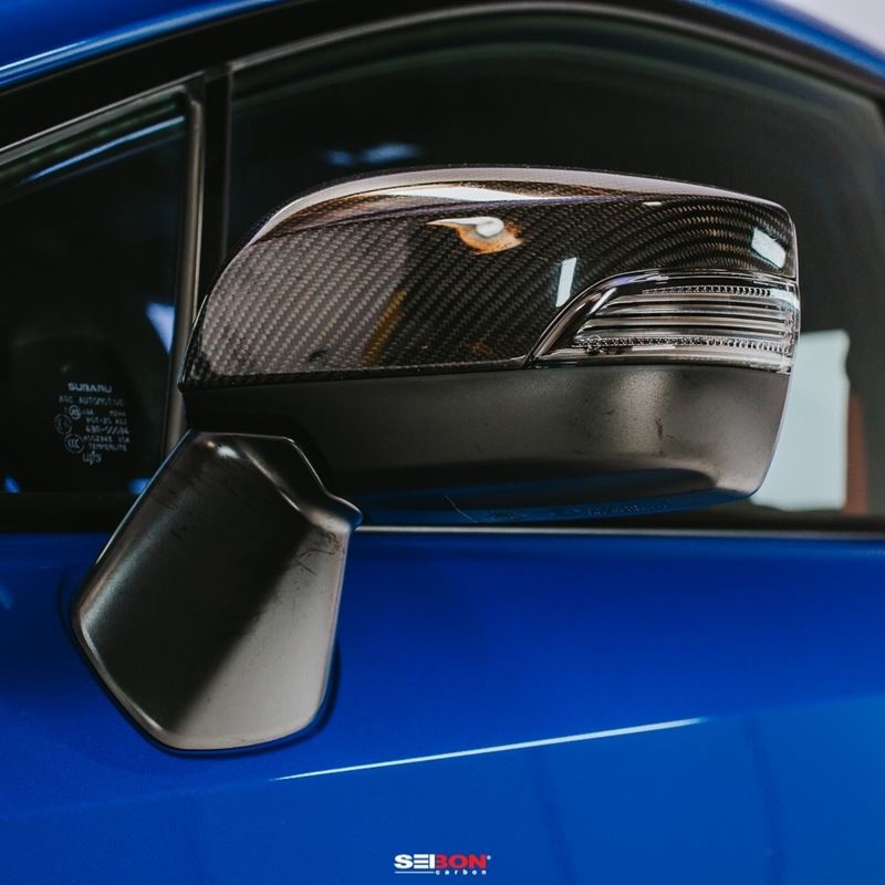 Seibon Carbon FIBER MIRROR CAPS for 2015-2021 Subaru WRX(MC15SBIMP)