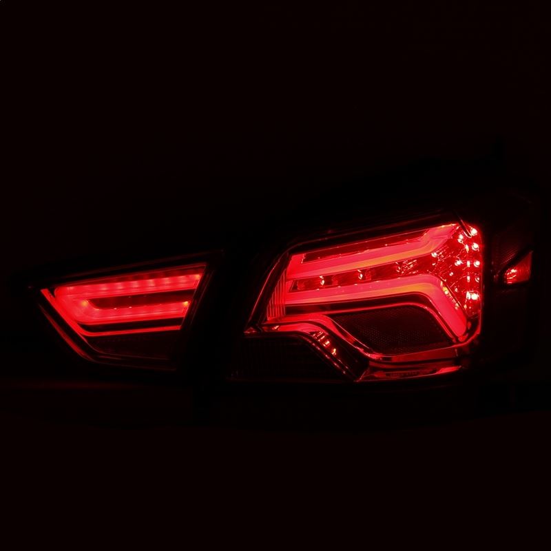 ANZO USA LED Taillights Red/Clear Lens, Pair (321346)