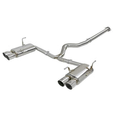 Load image into Gallery viewer, Takeda 3 IN to 2-1/4 IN 304 Stainless Steel Cat-Back Exhaust w/ Polished Tip (49-36801-P)