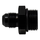 DeatschWerks 8AN ORB Male to 6AN Male Flare Adapter (Incl O-Ring) - Anodized Matte Black(6-02-0401-B)