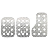 Sparco Race Pedal Set, Silver, Set of 3 (03779AN)