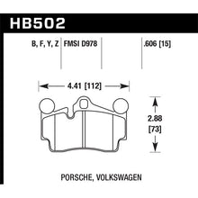 Load image into Gallery viewer, Hawk Performance Performance Ceramic Brake Pads (HB502Z.606)