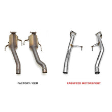 Load image into Gallery viewer, Fabspeed Porsche 955 Turbo / Turbo S 2nd link Pipes (02-07) (FS.POR.955T.CB)