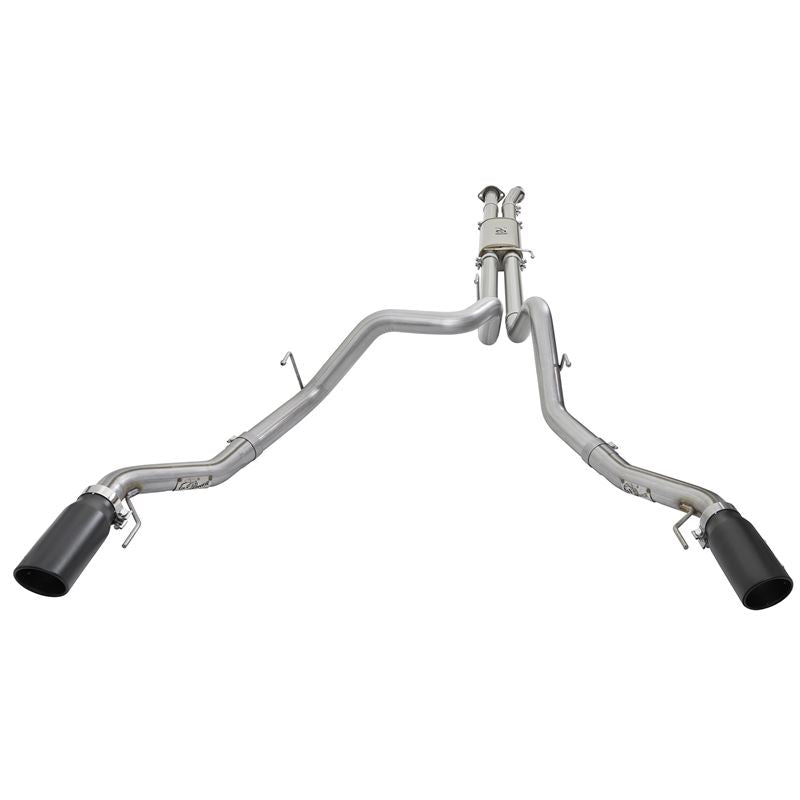 aFe MACH Force-Xp 3 IN 409 Stainless Steel Cat-Back Exhaust System w/Black Tip (49-43045-B)