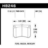 Hawk Performance Blue 9012 Brake Pads (HB246E.567)