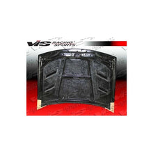 Load image into Gallery viewer, VIS Racing AMS Style Black Carbon Fiber Hood (90NS3002DAMS-010C)