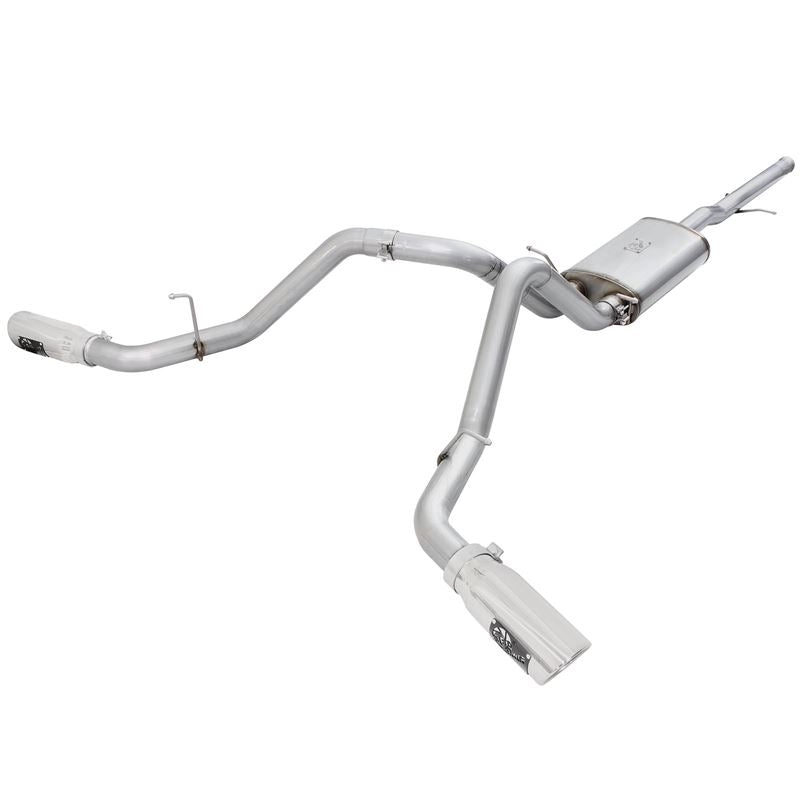 aFe MACH Force-Xp 3 IN 409 Stainless Steel Cat-Back Exhaust System w/Polished Tip (49-44057-P)