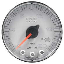 Load image into Gallery viewer, AutoMeter Spek-Pro Gauge Pyro. (Egt) 2 1/16in 2000f Stepper Motor W/Peak and Warn Slvr/Chrm (P310218)