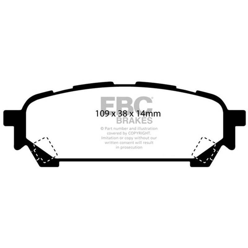 EBC Yellowstuff Street And Track Brake Pads (DP41687R)