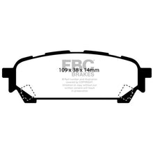 Load image into Gallery viewer, EBC Yellowstuff Street And Track Brake Pads (DP41687R)