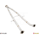 GTHAUS Straight Cat-Back Mid Pipe Section (SUS) Stainless for 2014-2017 Infiniti Q50(NI0703001)