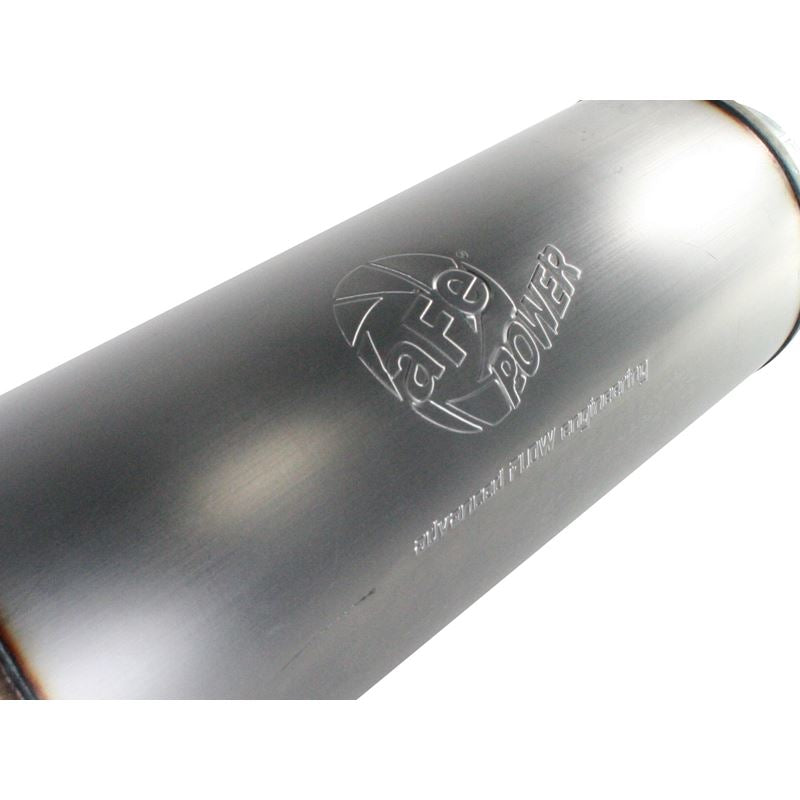 aFe Large Bore-HD 4 IN 409 Stainless Steel Cat-Back Exhaust System w/o Tip (49-13003)