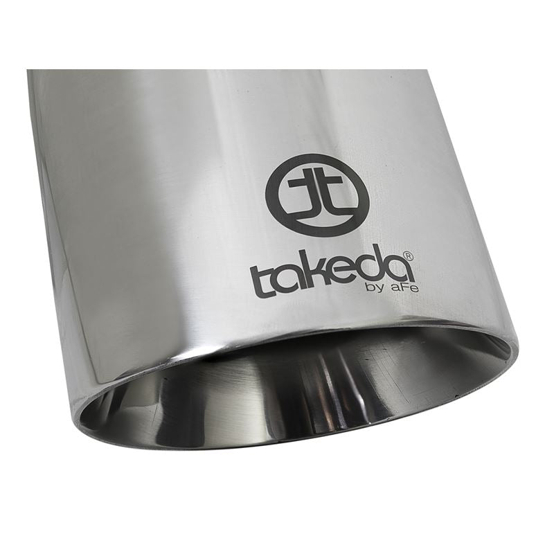 Takeda 304 Stainless Steel Clamp-on Exhaust Tip Polished (49T25454-P09)