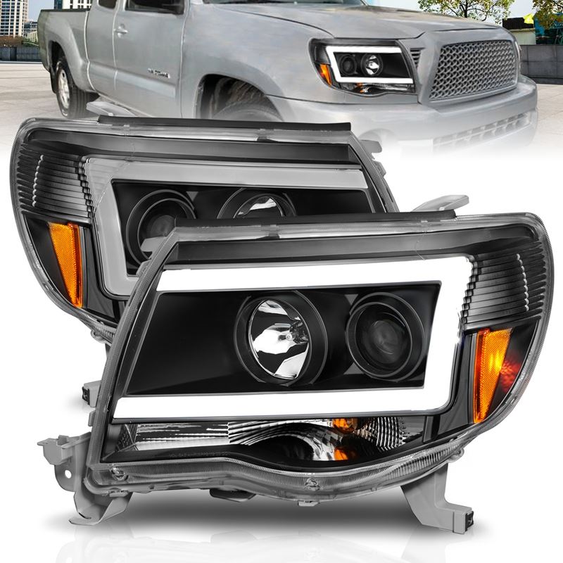 ANZO USA Projector Headlight Set for 2005-2011 Toyota Tacoma (111517)