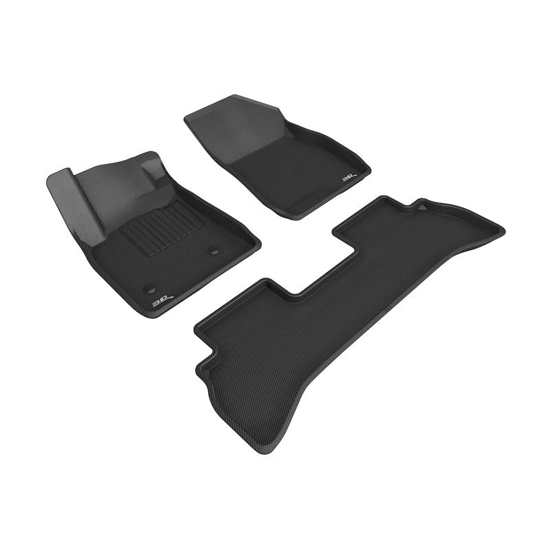 3D Maxpider KAGU Floor Mat, BLACK, 1ST ROW/2ND ROW (L1BC04301509)