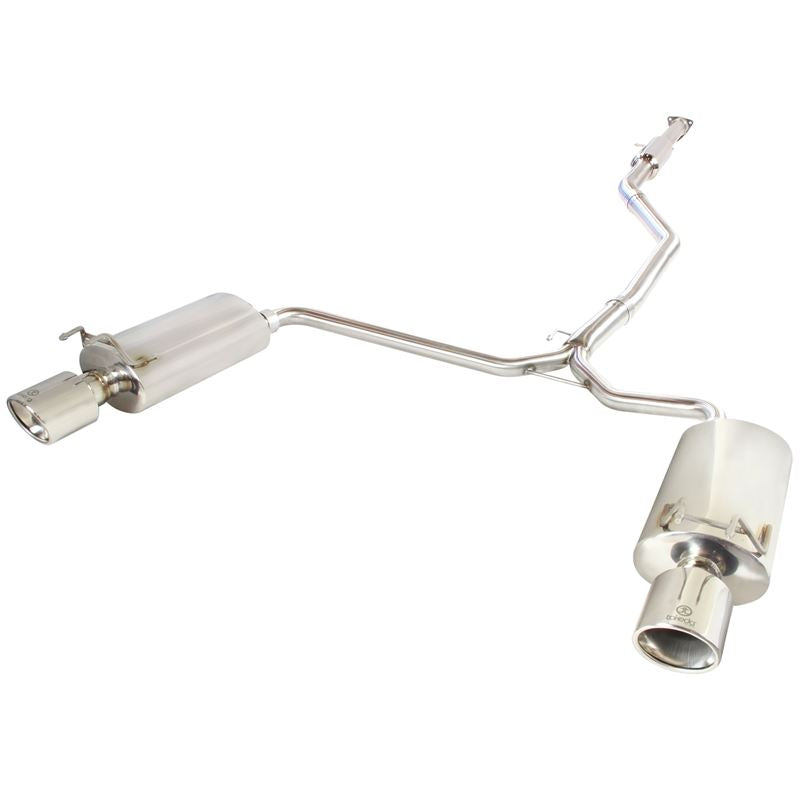 Takeda 2-1/2 IN to 1-3/4 IN 304 Stainless Steel Cat-Back Exhaust w/ Polish Tips (49-36605)