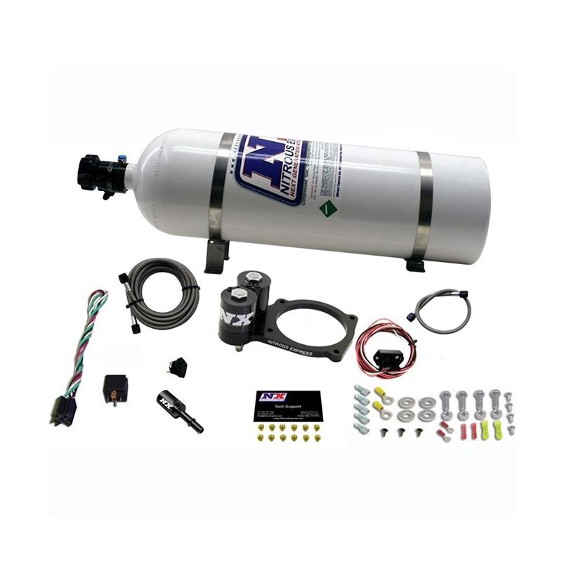 Nitrous Express Dodge Hellcat/Demon Nitrous Plate Kit w/15lb Bottle (20943-15)