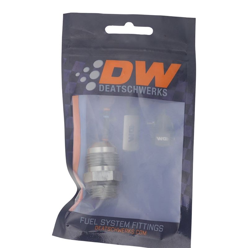 DeatschWerks 8AN ORB Male to 10AN Male Flare Adapter - Anodized DW Titanium (6-02-0408)