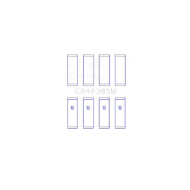 King Engine Bearings Connecting Rod Bearing Set for 2007-2012 Nissan Versa (CR4638SM0.25)