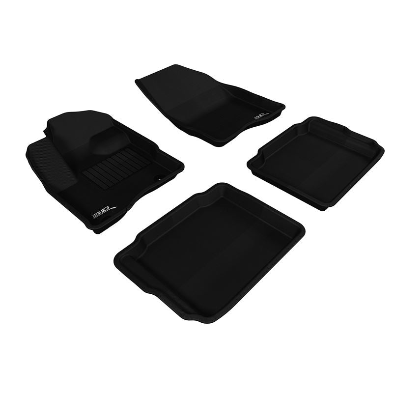 3D Maxpider KAGU Floor Mat, BLACK, 1ST ROW/2ND ROW (L1FR01801509)