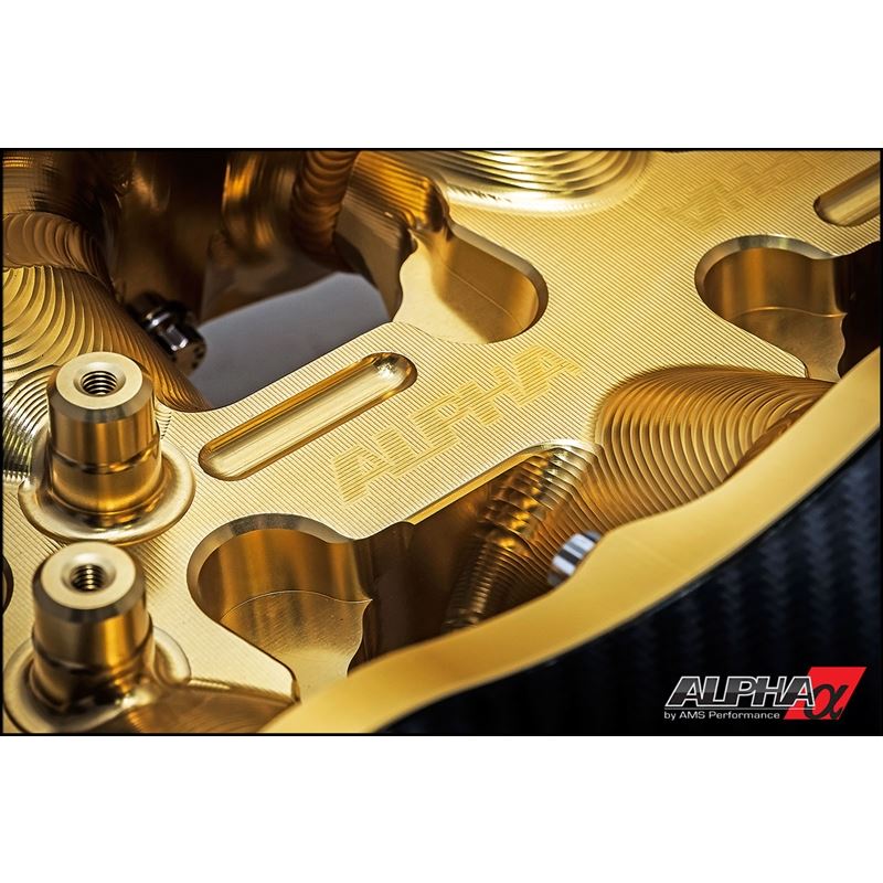 AMS Performance R35 Intake Manifold with Cast Plenums - Triple Fuel Rail (18 injectors), Gold (ALP.07.08.0101-93)