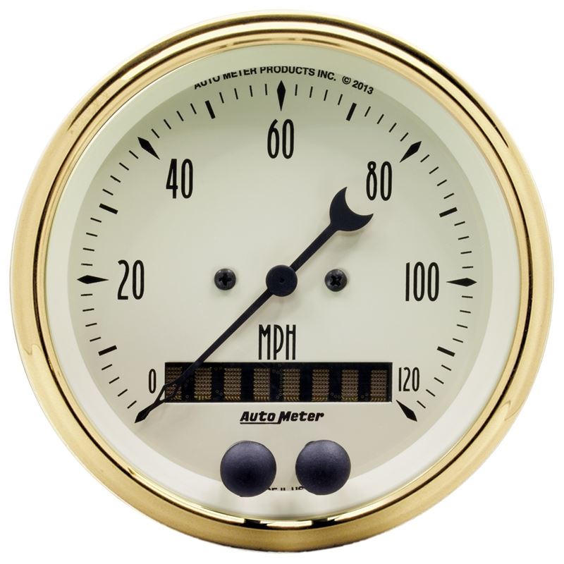 AutoMeter Golden Oldies 3-3/8in 0-120MPH (GPS) Speedometer Gauge (1549)