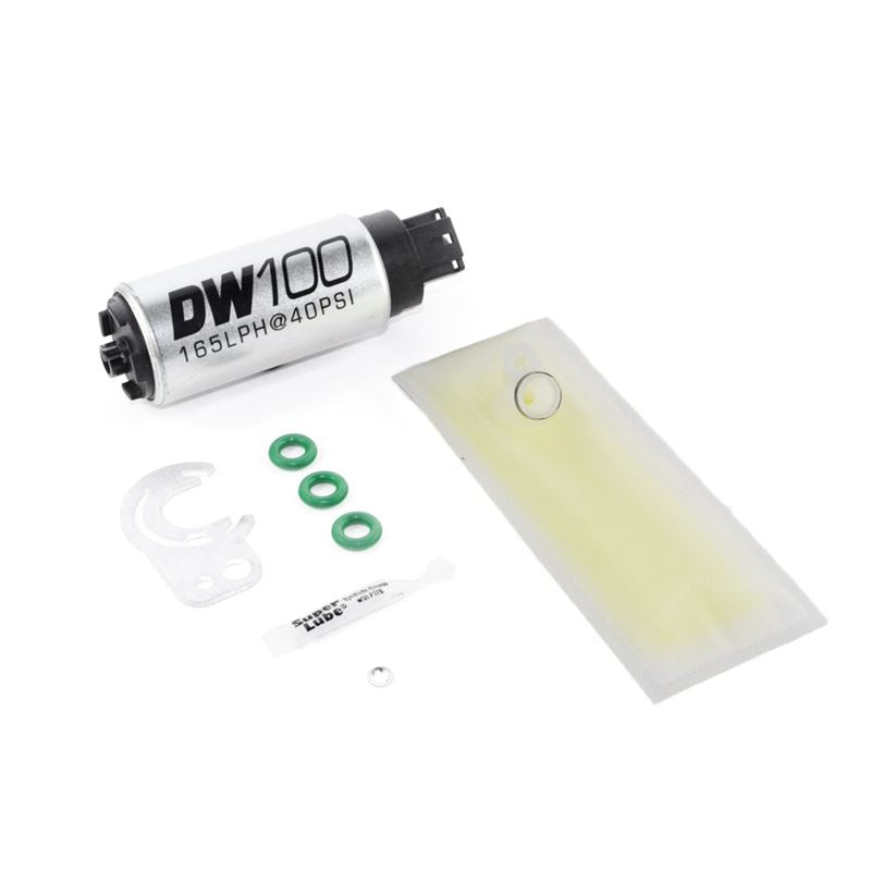 Deatschwerks DW100 series, 165lph in-tank fuel pump w/ install kit for Miata 89-93 (9-101-0836)