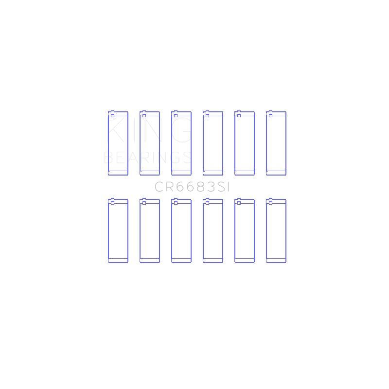 King Engine Bearings Connecting Rod Bearing Set (CR6683SI0.5)